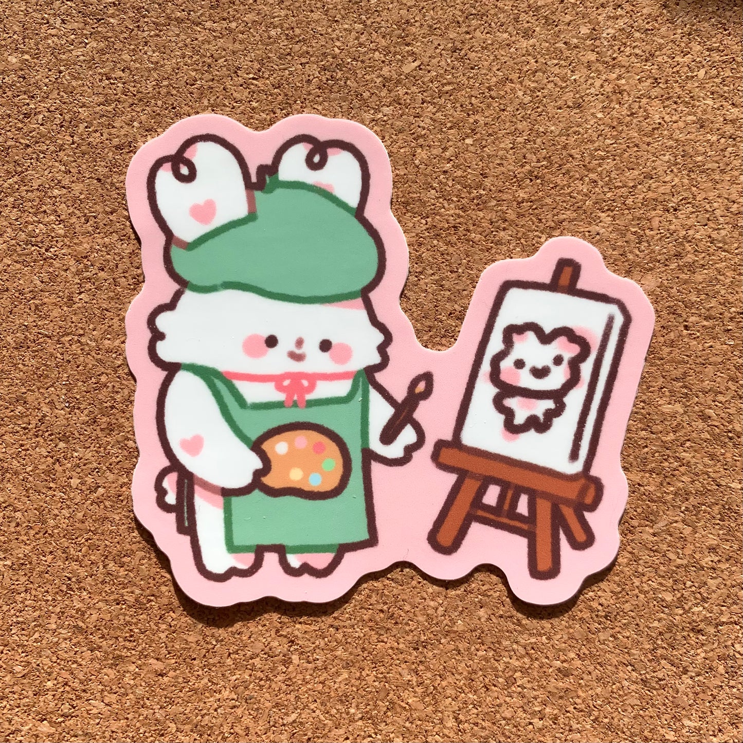 Bimbo Artist Self-Portrait Sticker