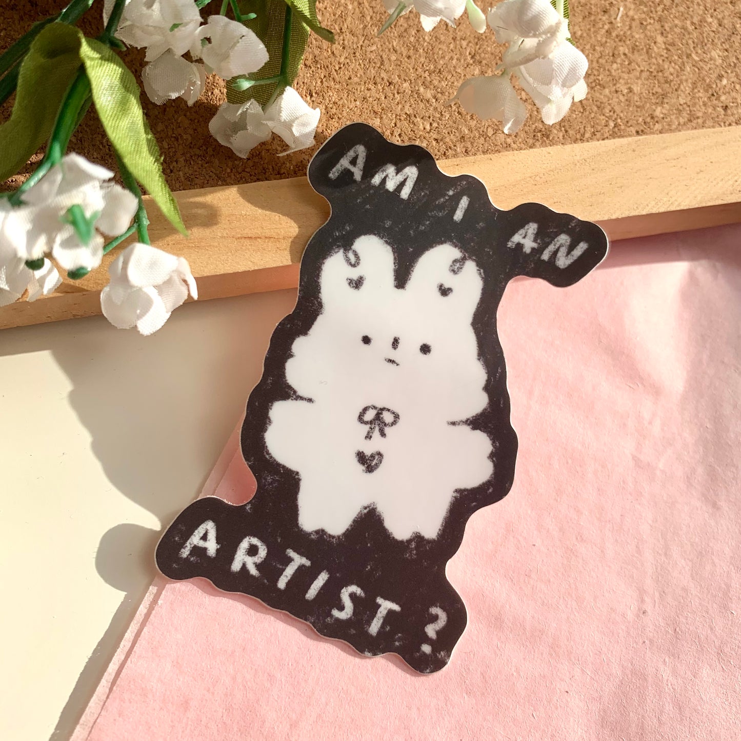 Bimbo "Am I an Artist?" Sticker