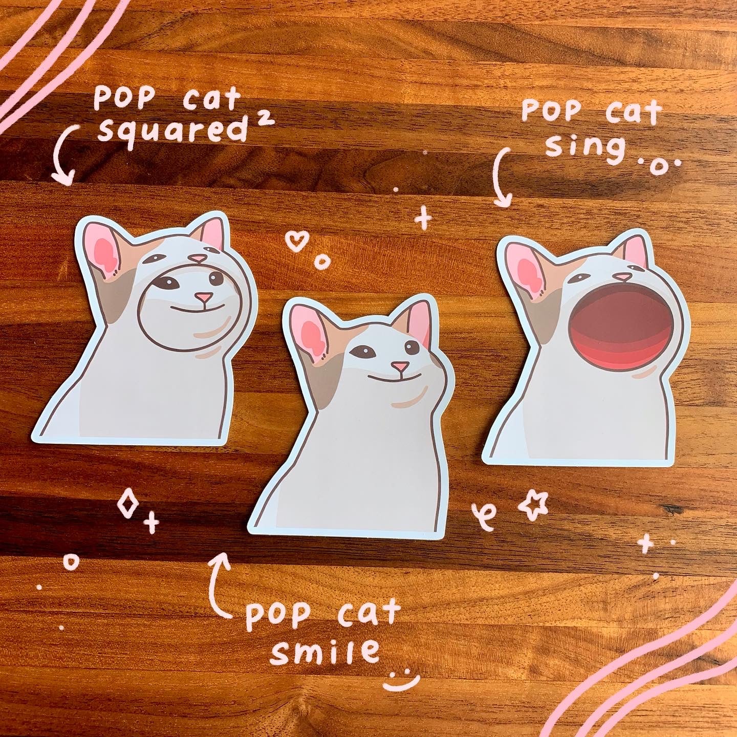 Pop Cat Stickers